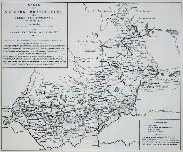 Ein Plakatplan der Niederlande und angrenzender deutscher Provinzen mit detaillierten Textanmerkungen.