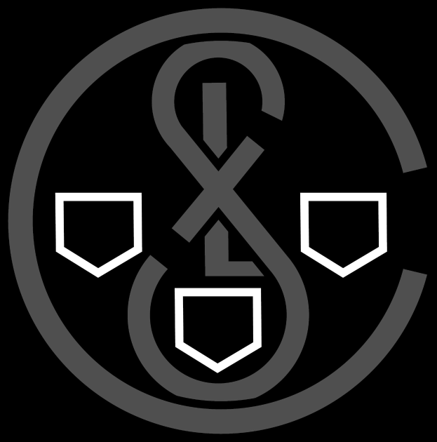 Schwarzes und weißes Logo des Real Madrid Football Club mit einem weißen Anker in einem schwarzen Kreis und 'Real Madrid' darunter.