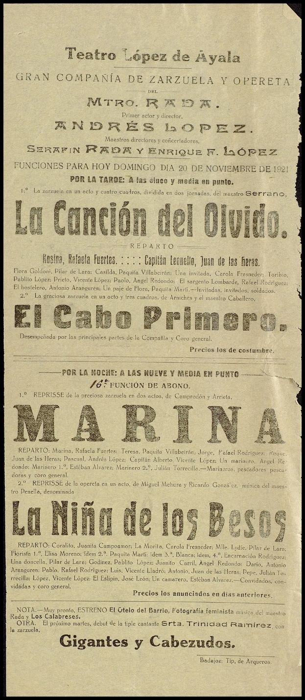 Old newspaper advertisement for a concert in San Francisco, California, with text describing the event.