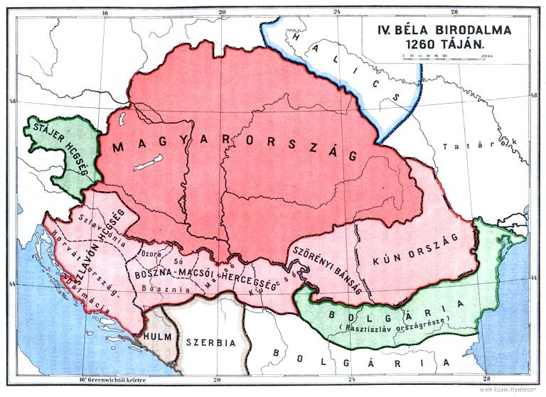Eine 16. Jahrhundert-Karte von Ungarn, die das Ausmaß des ungarischen Reichs mit detaillierten Textanmerkungen zeigt.