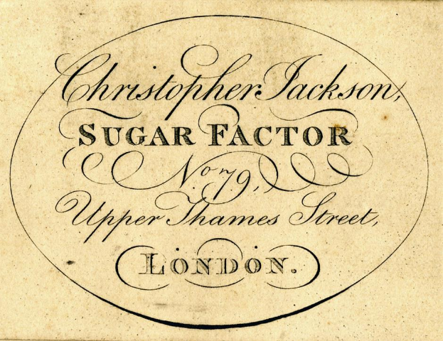 Geschäftskarte für Christopher Jackson Sugar Factor.