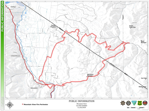 Detailierte Landkarte eines geplanten Bergpfades mit Route, Landmarken, Text und Logos.