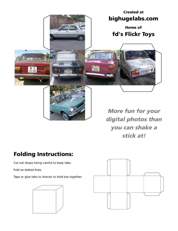 Eine Präsentationsfolie, die Fahrzeuge auf einer Straße mit Text zeigt.