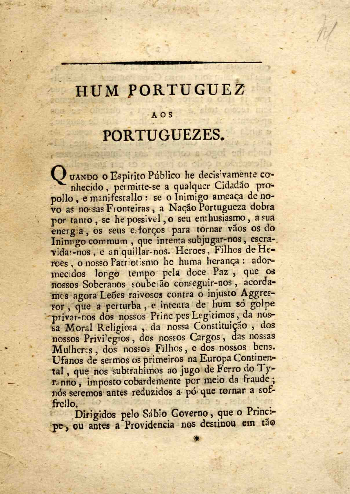 Altes Buchcover mit einem Schwarz-Weiß-Porträt eines Mannes und dem Text "Hum Portuguesa aos Portugueses".