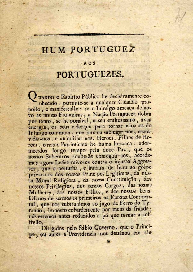 Altes Buchcover mit einem Schwarz-Weiß-Porträt eines Mannes und dem Text "Hum Portuguesa aos Portugueses".