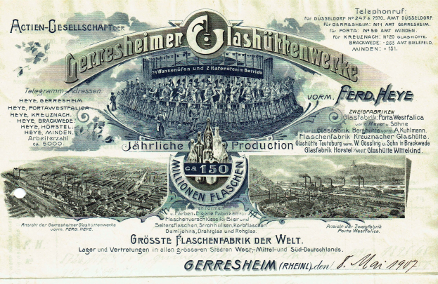 Ein altes deutsches Banknoten mit einer Stadtansicht-Illustration auf altem Papier.