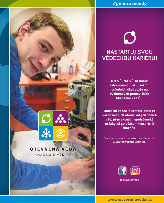 A man operates machinery in a workshop with tools and materials on a table, next to text and logos for the Otevrena Veda Academy.