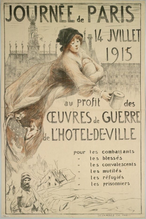 Plakat, das eine Frau zeigt, die ein Baby hält, mit einem menschlichen Gesicht in der Mitte und Text, der Informationen darüber bereitstellt.