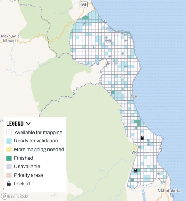 Detailierte Karte von Nairobi, Kenia, die eine geplante Entwicklung mit Landtyp, Bevölkerungsdichte pro Fläche und Projektzeitplan hervorhebt.