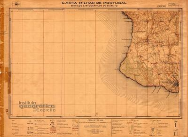 Alte detaillierte Karte von Portugal auf altem Papier, die geografische Merkmale wie Flüsse, Berge und Städte zeigt, mit begleitendem handgeschriebenem Text.